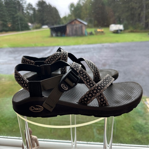Chacos Women’s Gray+ Black Z/1 Strap Classic Sandal - US Size 10 UK 8 EUR 41 - Picture 1 of 15
